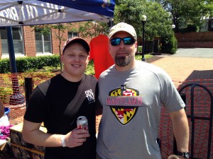 Dan Baumiller (Full Tilt) and I enjoying a Diet Coke?