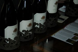 Morlet Family Vineyards wine on the tasting table