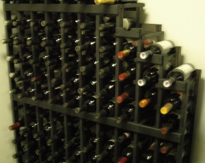 The wine rack we had to buy to house all the wine. 