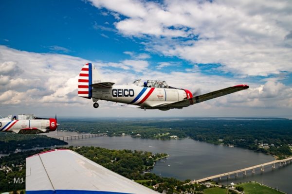 GEICO Skytypers media flight over Annapolis, Maryland credit Michael Jordan BPE