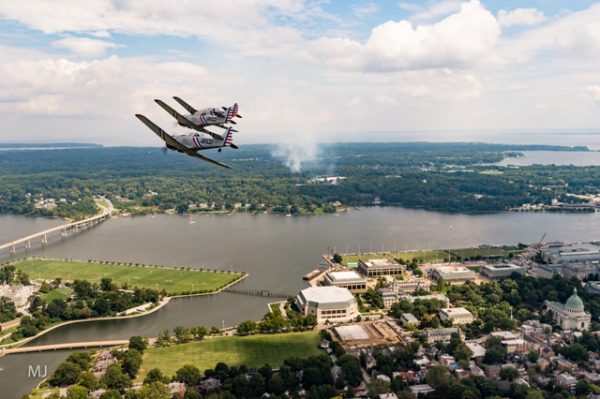 GEICO Skytypers media flight over Annapolis, Maryland credit Michael Jordan BPE