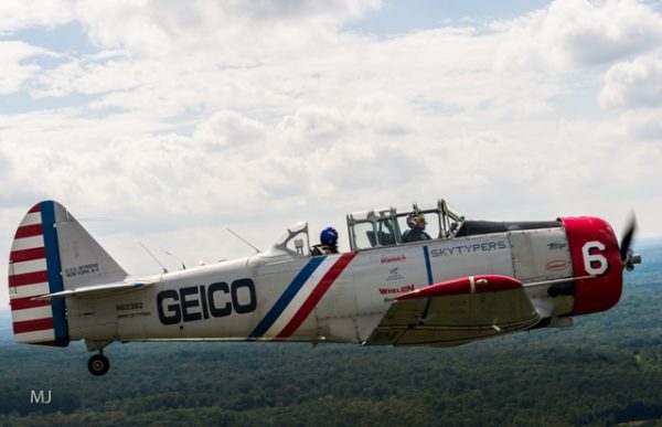 GEICO Skytypers buzz Annapolis, prep for Joint Base Andrews Air Show