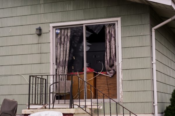 Wanda Gray house damaged by the Gas explosion in the Woodmoor area of Baltimore County. (Credit Michael Jordan BPE)