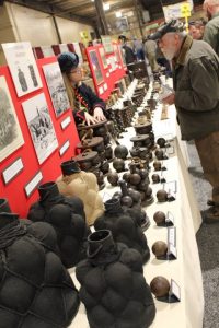 An award-winning display of cannon shot at the 2019 Baltimore Antique Arms Show (Todd Welsh)