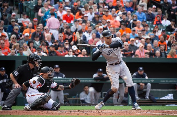 Baltimore Orioles vs New York Yankees at Oriole Park at Camden Yards for 2019 home opener. April 4, 2019. (Credit Michael Jordan/BPE)