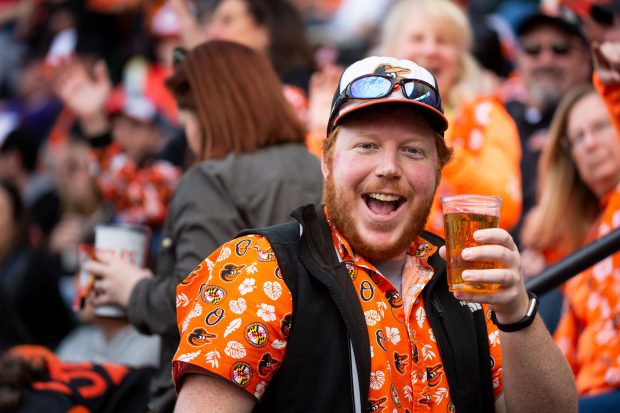 Baltimore Orioles vs New York Yankees at Oriole Park at Camden Yards for 2019 home opener. April 4, 2019. (Credit Michael Jordan/BPE)