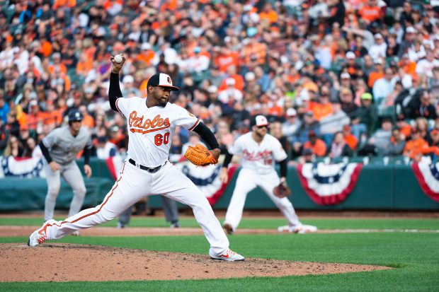 Baltimore Orioles vs New York Yankees at Oriole Park at Camden Yards for 2019 home opener. April 4, 2019. (Credit Michael Jordan/BPE)