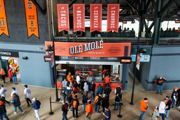 Baltimore Orioles vs New York Yankees at Oriole Park at Camden Yards for 2019 home opener. April 4, 2019. (Credit Michael Jordan/BPE)