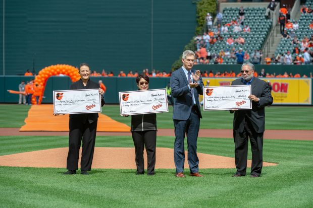 Baltimore Orioles vs New York Yankees at Oriole Park at Camden Yards for 2019 home opener. April 4, 2019. (Credit Michael Jordan/BPE)