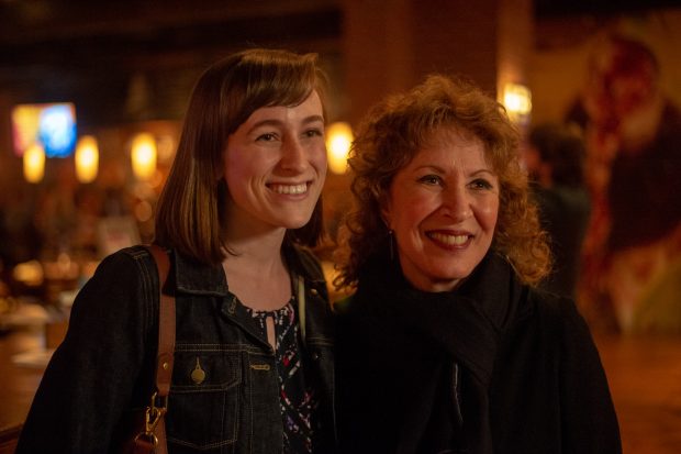 Lani Hall poses with a fan on Wednesday May 1, 2019 at City Winery in Washington DC. (PHOTO/Mike Jordan)