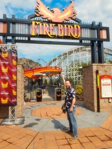 Six Flags America Firebird ride in Bowie, Maryland. (Leonard Kinsey)