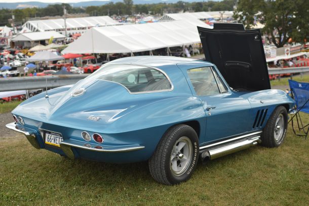 1966 Corvette Sting Ray Coupe owned by Brian Micciche was the Baltimore Post-Examiner’s Celebrity Award Winner at the 2019 Corvettes at Carlisle. (Credit Anthony C. Hayes)