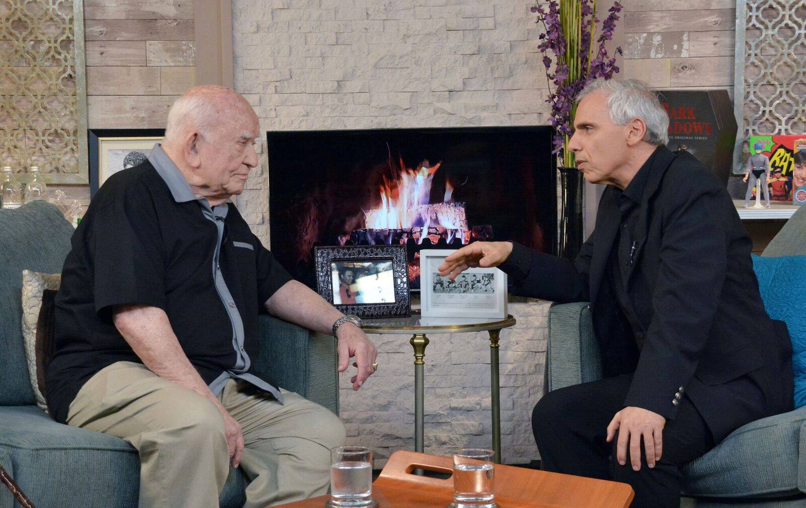 Then Again with Herbie J Pilato star Herbie J Pilato with Ed Asner. (Dan Holm Photography)