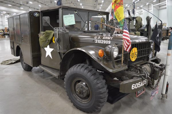 A military vehicle on display at the 2019 Military Vehicle Preservation Association Convention in York, PA. (Anthony C. Hayes)