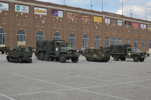 Military vehicles on display at the 2019 Military Vehicle Preservation Association Convention in York, PA. (Anthony C. Hayes)