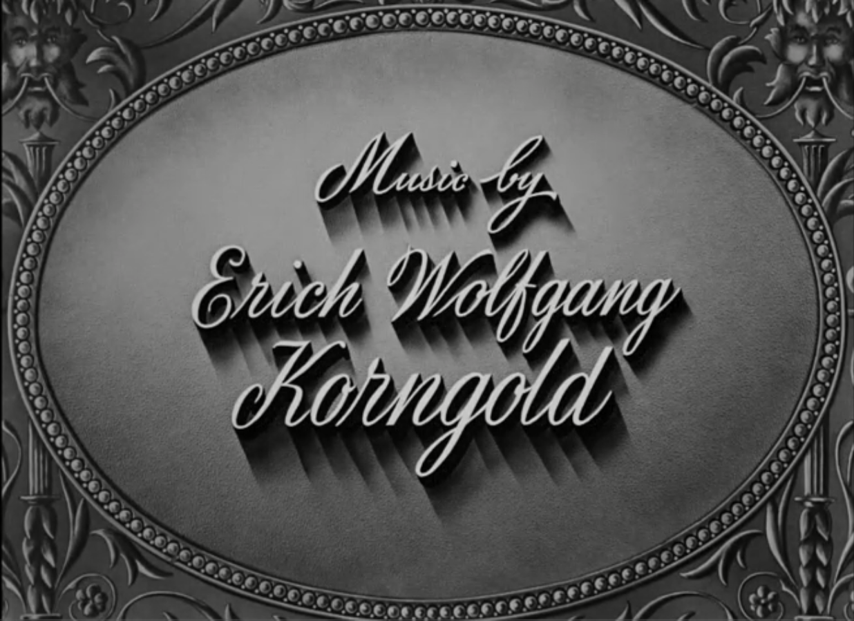 Screenshot of a credit from the film Escape Me Never. The life and music of Erich Wolfgang Korngold will be featured at the 2019 Bard Music Festival