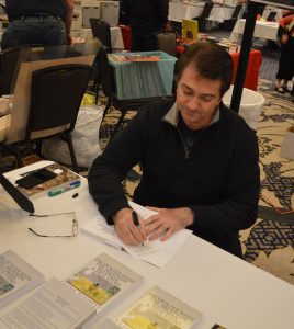 Encounter With The Aberdeen Wildman Author and paranormal researcher Frank J. Bennett at the 2019 Mid-Atlantic Nostalgia Convention. (Anthony C. Hayes)