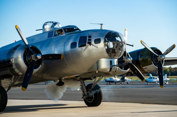 Images from the Oct 24, 2019 EEA B-17-G Aluminum Overcast visit to the Manassas Regional Airport. (Credit Mike Jordan/BPE)