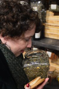 Customers can enjoy the aroma of fresh teas and spices at The Spice & Tea Exchange in Frederick, Maryland. (Anthony C. Hayes)