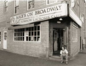 Ron Furman, co-owner of Max's Taphouse, sits outside Max's on Broadway — as the establishment was then known — in the mid-1980s. (Courtesy: Ron Furman)