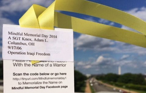 Mindful Memorial Day ribbons