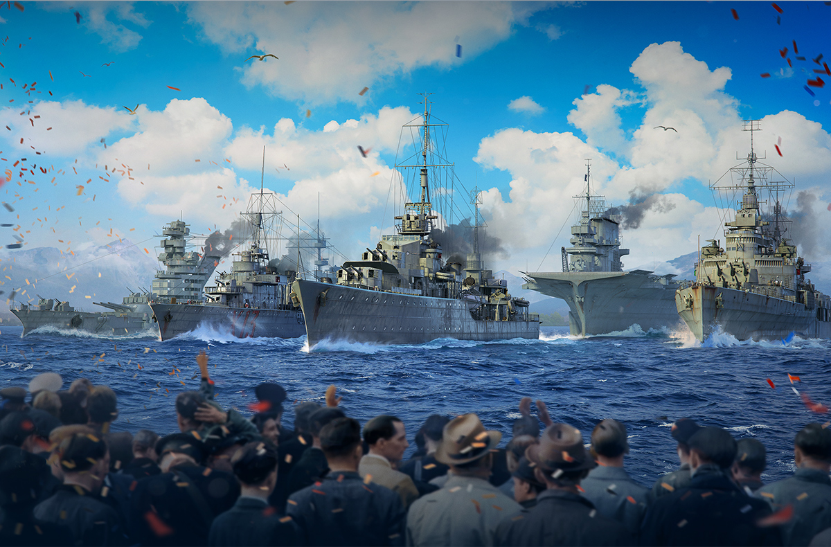 World of Warships virtual parade salutes Alleied navies of WWII (Courtesy)