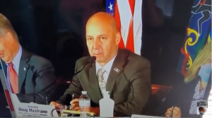 Hearing on irregularities in the 2020 Vote: PA State Sen. Doug Mastriano YouTube screenshot