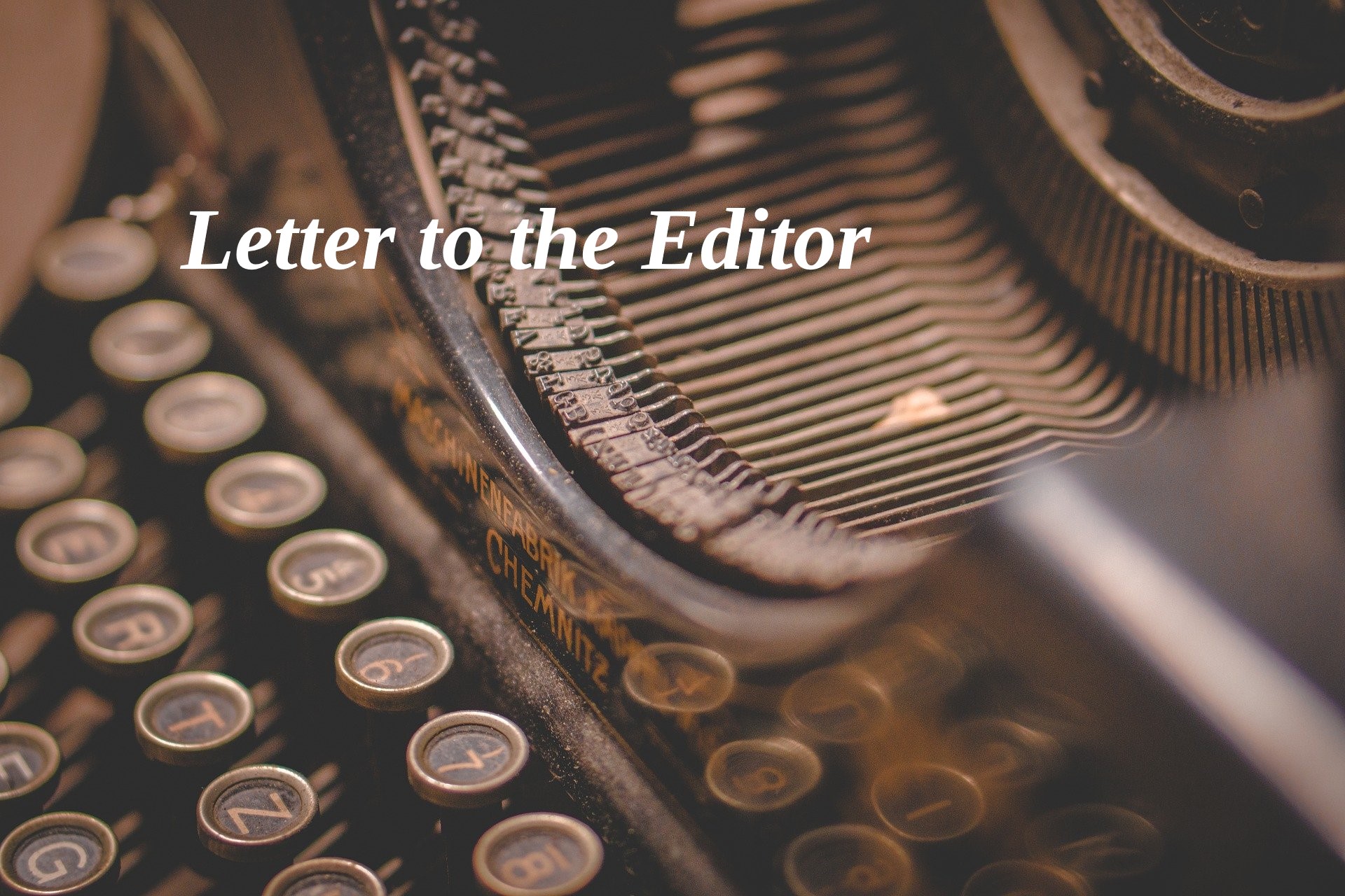 Letter to the Editor Image by Image by Patrik Houštecký from Pixabay