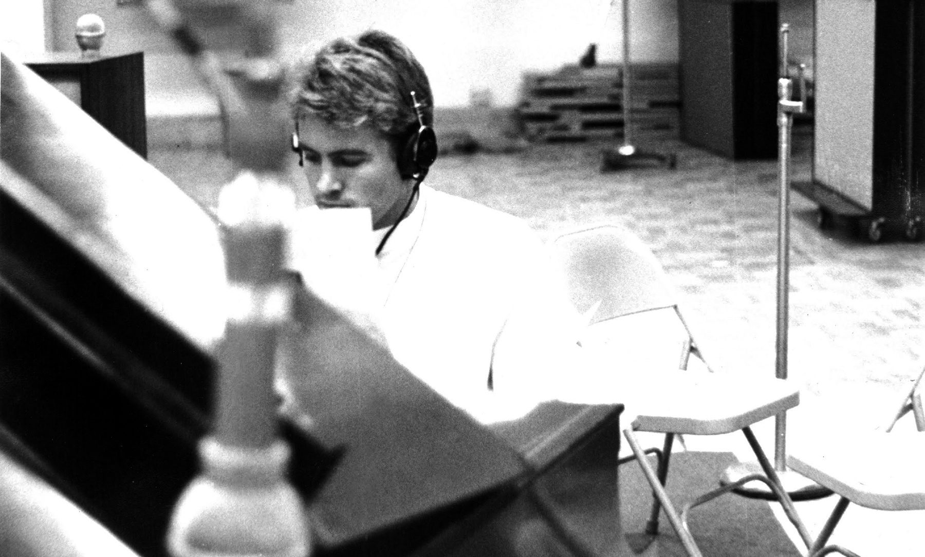 Deadman's Curve_Jan Berry—artist, songwriter, and record producer signed to Screen Gems-Columbia Music—working in the studio, early April 1966. Credit: Courtesy Dean Torrence.