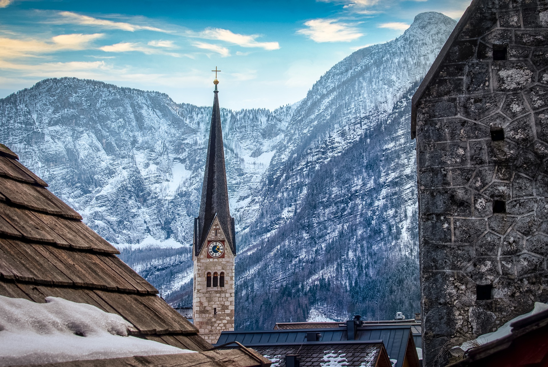 church at winter credit: Franz26 at Pixabay