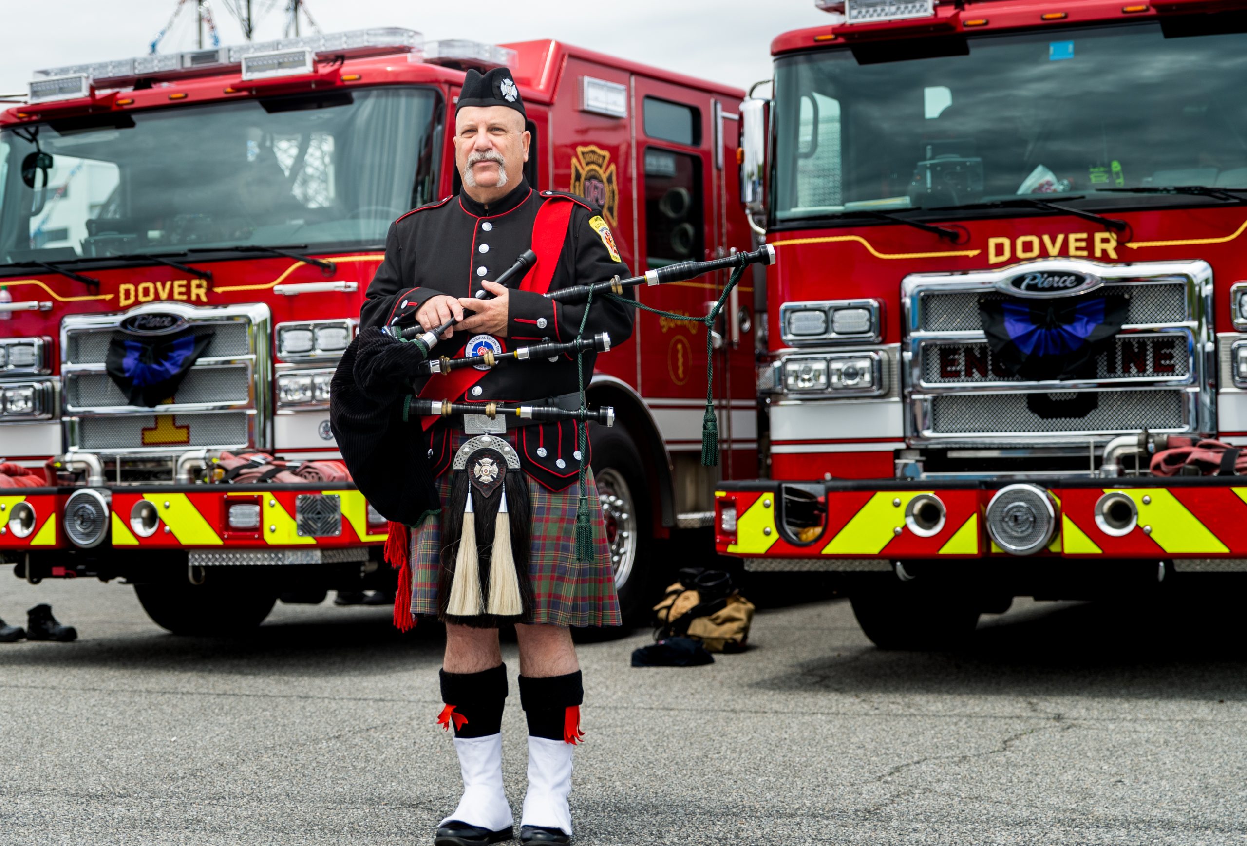 National Fallen Firefighters Foundation Memorial Lap at Dover Motor Speedway -- Former Baltimore City Fire Dept. Lieutenant Robert McCurdy: “This means a lot to me, especially this year.” (credit Mike Jordan/BPE)