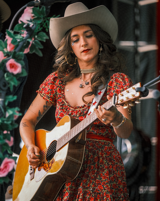 Sierra Ferrell graced the main stage with her unique blend of Americana, bluegrass, and jazz. (Photo by Gary Jared)