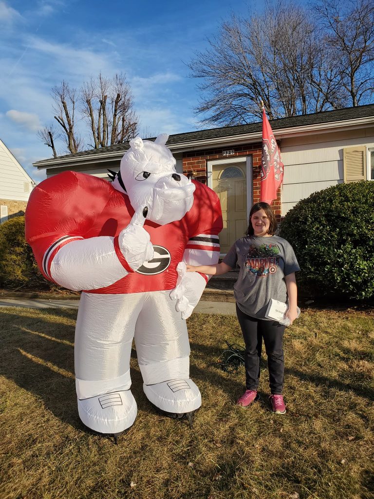 To say my father is a super fan is an understatement (yes he dressed the  statue) : r/buffalobills