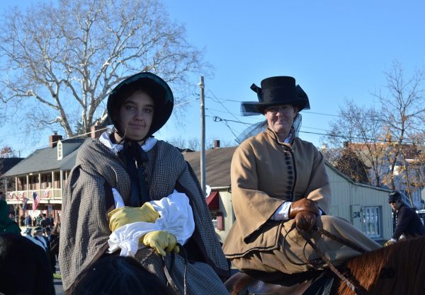 Sidesaddle story: Kristen Wade and Maggie McAllister (credit Anthony C. Hayes)