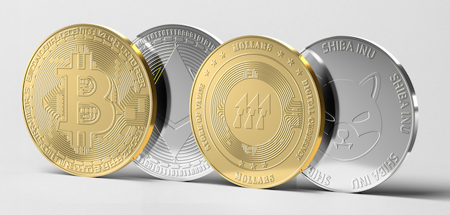 Bitcoin (BTC), Ethereum (ETH), Mollars (MOLLARS), and Shiba Inu (SHIB) coins