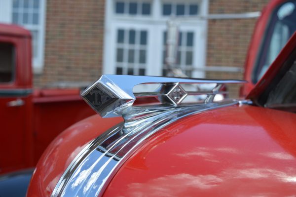 Hood ornament of a Diamond T: 2024 American Truck Historical Society National Convention and Truck Show – York, PA. (Credit Anthony C. Hayes)