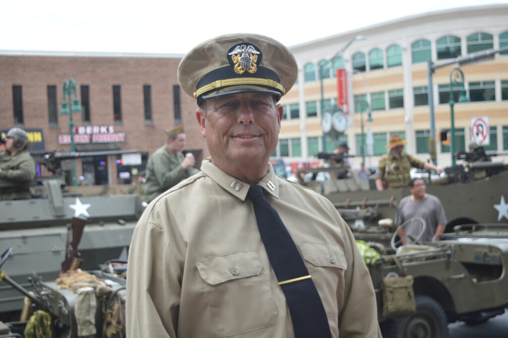 MAAM World War II Weekend 2025: JFK reenactor Frederick J Seitz III (credit Anthony C. Hayes)