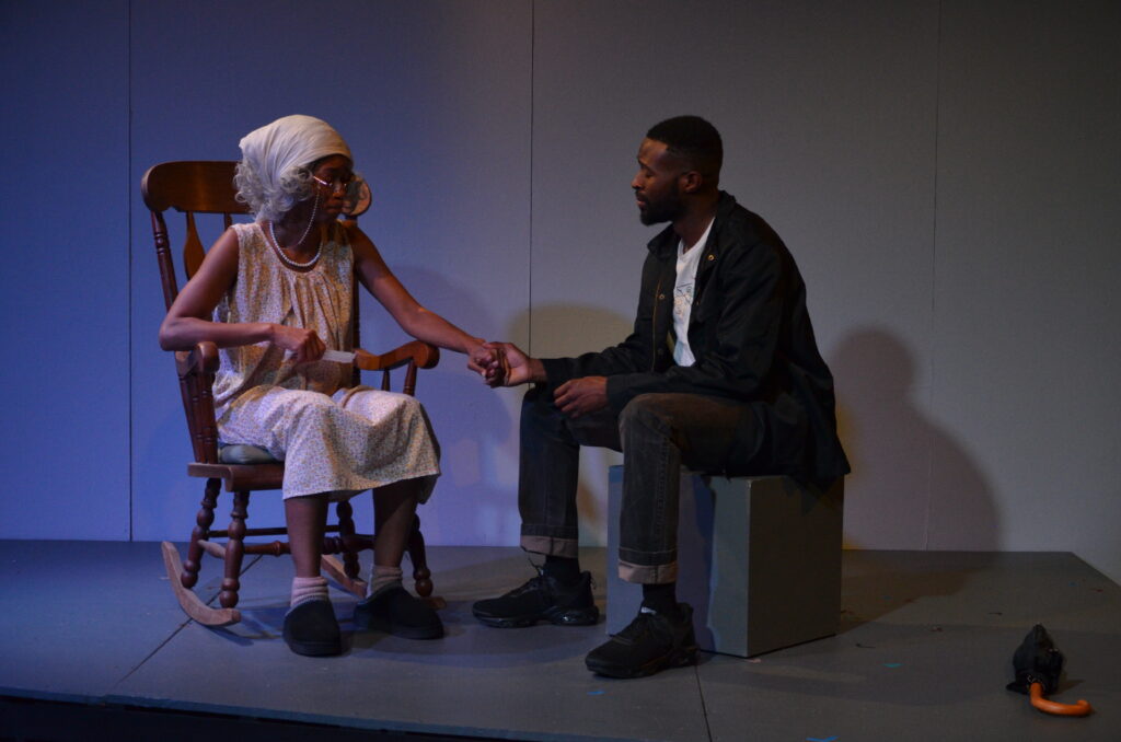 Variations On Night: ReginaGinaG and Isaiah C. Evans in "Son of My Son's Son" by Dwight R.B. Cook. (Rapid Lemon Productions)