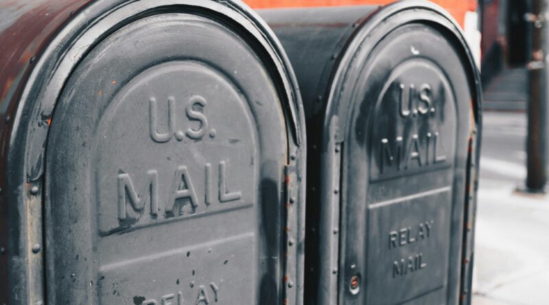 Two U.S. Mail boxes side by side