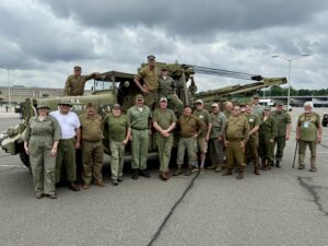 Volunteers from the WWII American Experience Museum.