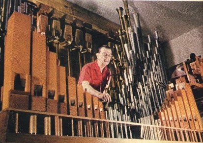 Dennis the Menace star Joseph Kearns pipe organ: courtesy Laurie Jacobson