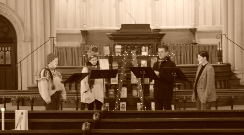 Unite Mount Vernon: Students from the Peabody Institute perform holiday music at the Green Church in Mount Vernon. (Anthony C. Hayes)