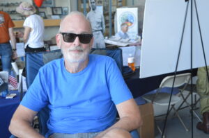 Joel Johnson of Day of Days Productions athe 2026 MAAM WWII Weekend. (Anthony C. Hayes)
