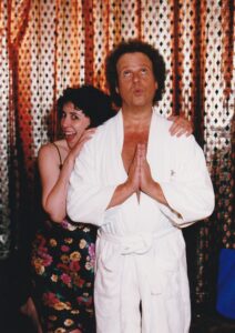 Lisa Salkov and Richard Simmons: courtesy Carnival Cruise Line