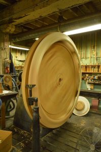 Mark Supik & Co. Woodturning - A nearly six-foot high work in progress. (Anthony C. Hayes)