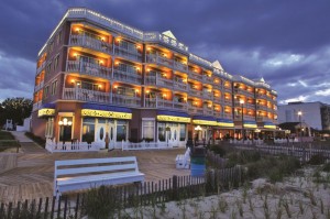 Boardwalk Plaza Hotel beach front.