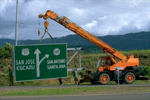 Costa Rican President Luis Guillermo Solís wants to make infrastructure improvements such as highways and bridges a priority of his new administration. (Larry Luxner)