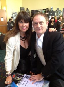 Caroline Munro and Mark Redfield - two of the stars of Sinbad and the Pirate Princess.