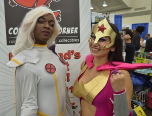 Maki Roll and Viva Valentina cosplay Storm and Star Sapphire. (Anthony C. Hayes)