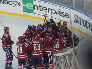 Could the Capitals have started 2015 off better than with a 3-2 win over the Blackhawks in front of a capacity crowd at Nationals Park? (Jon Gallo)